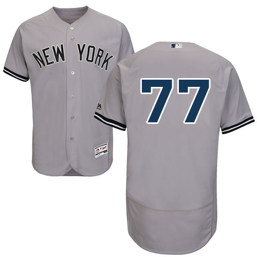 Personalized Yankees #77 Clint Frazier Grey Flexbase Authentic Collection Stitched Baseball Jersey
