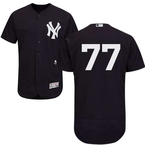 Personalized Yankees #77 Clint Frazier Navy Blue Flexbase Authentic Collection Stitched Baseball Jersey