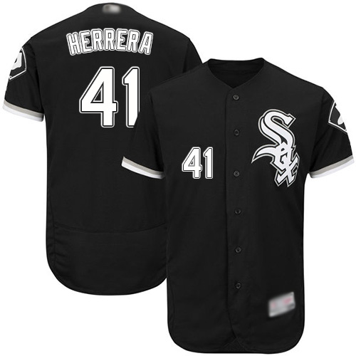 Personalized White Sox #41 Kelvin Herrera Black Flexbase Authentic Collection Stitched Baseball Jersey