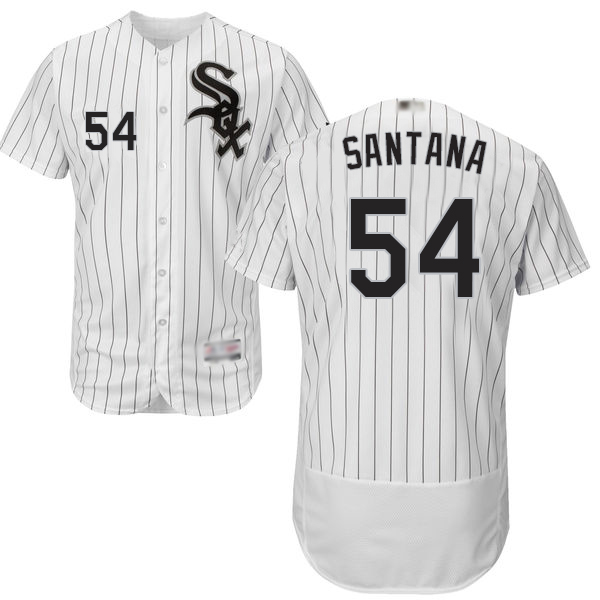 Personalized White Sox #54 Ervin Santana White(Black Strip) Flexbase Authentic Collection Stitched Baseball Jersey