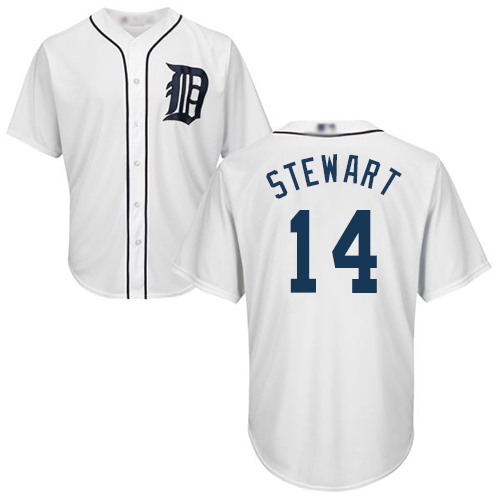 Personalized Tigers #14 Christin Stewart White New Cool Base Stitched Baseball Jersey