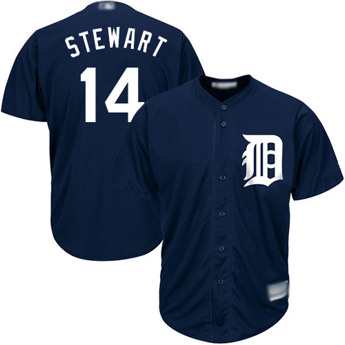 Personalized Tigers #14 Christin Stewart Navy Blue New Cool Base Stitched Baseball Jersey