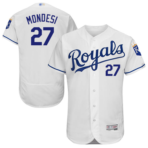 Personalized Royals #27 Raul Mondesi White Flexbase Authentic Collection Stitched Baseball Jersey