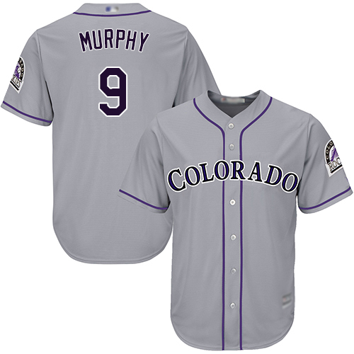 Personalized Rockies #9 Daniel Murphy Grey New Cool Base Stitched Baseball Jersey