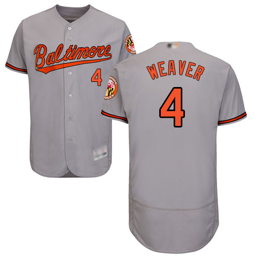 Personalized Orioles #4 Earl Weaver Grey Flexbase Authentic Collection Stitched Baseball Jersey