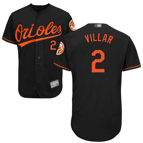 Personalized Orioles #2 Jonathan Villar Black Flexbase Authentic Collection Stitched Baseball Jersey