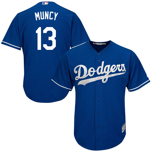 Personalized Dodgers #13 Max Muncy Blue New Cool Base Stitched Baseball Jersey