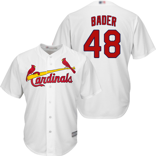 Personalized Cardinals #48 Harrison Bader White New Cool Base Stitched Baseball Jersey