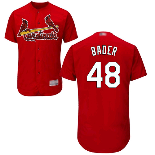Personalized Cardinals #48 Harrison Bader Red Flexbase Authentic Collection Stitched Baseball Jersey
