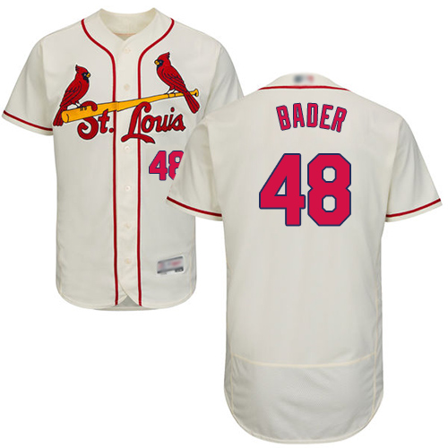 Personalized Cardinals #48 Harrison Bader Cream Flexbase Authentic Collection Stitched Baseball Jersey