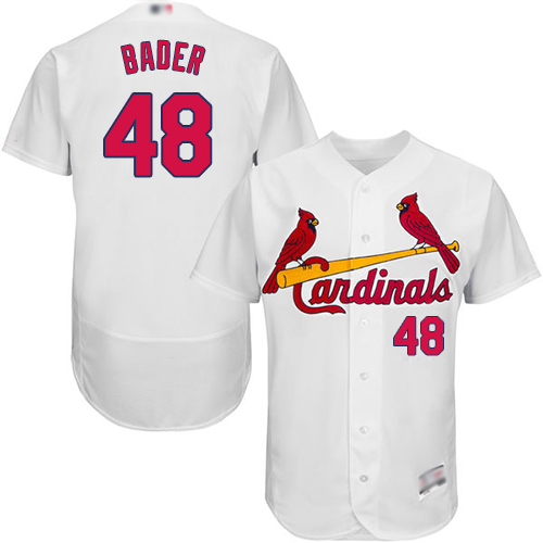 Personalized Cardinals #48 Harrison Bader White Flexbase Authentic Collection Stitched Baseball Jersey