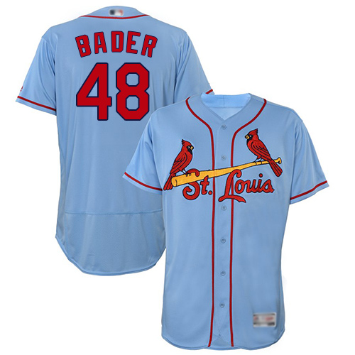 Personalized Cardinals #48 Harrison Bader Light Blue Flexbase Authentic Collection Stitched Baseball Jersey