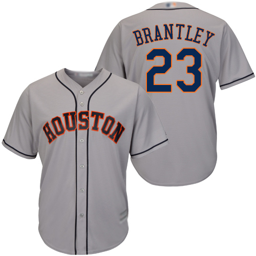 Personalized Astros #23 Michael Brantley Grey New Cool Base Stitched Baseball Jersey