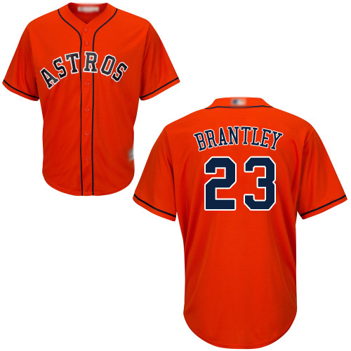 Personalized Astros #23 Michael Brantley Orange New Cool Base Stitched Baseball Jersey