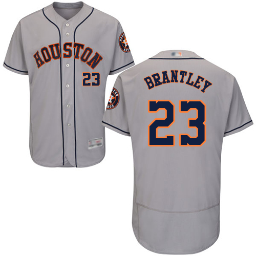 Personalized Astros #23 Michael Brantley Grey Flexbase Authentic Collection Stitched Baseball Jersey