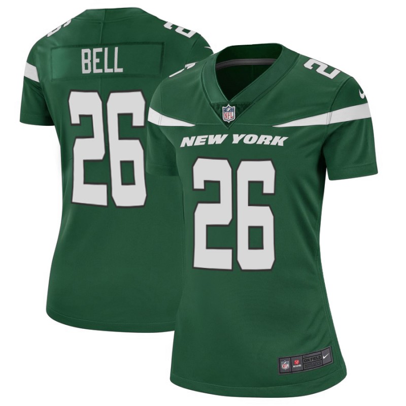Personalized Women Jets 26 Le’Veon Bell Green Women New 2019 Untouchable Limited Jersey