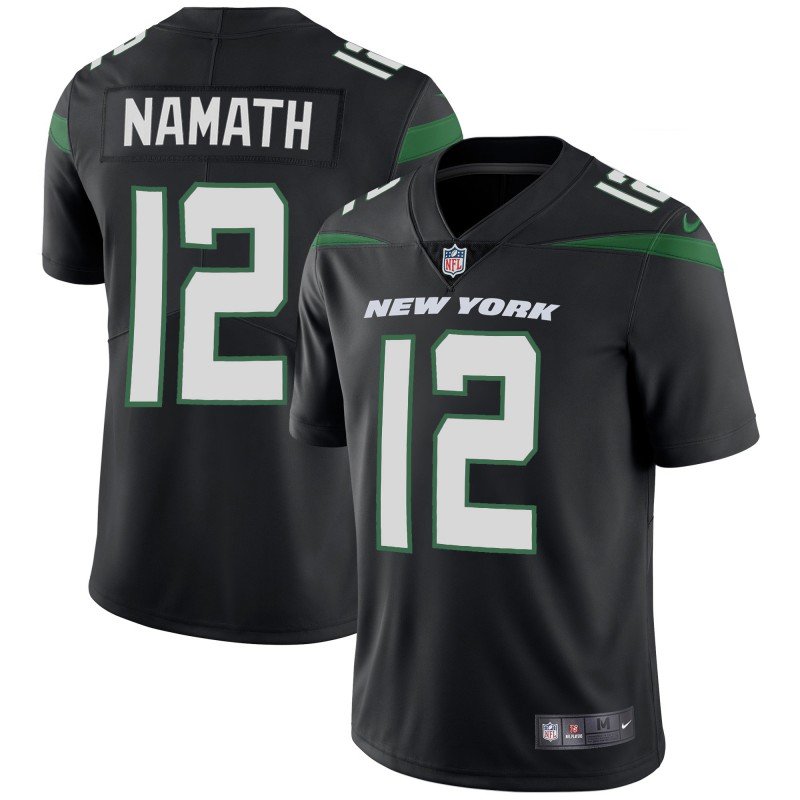 Personalized Jets 12 Joe Namath Black New 2019 Untouchable Limited Jersey
