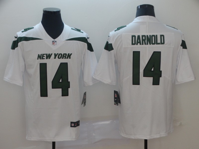 Personalized Jets 14 Sam Darnold White New 2019 Untouchable Limited Jersey