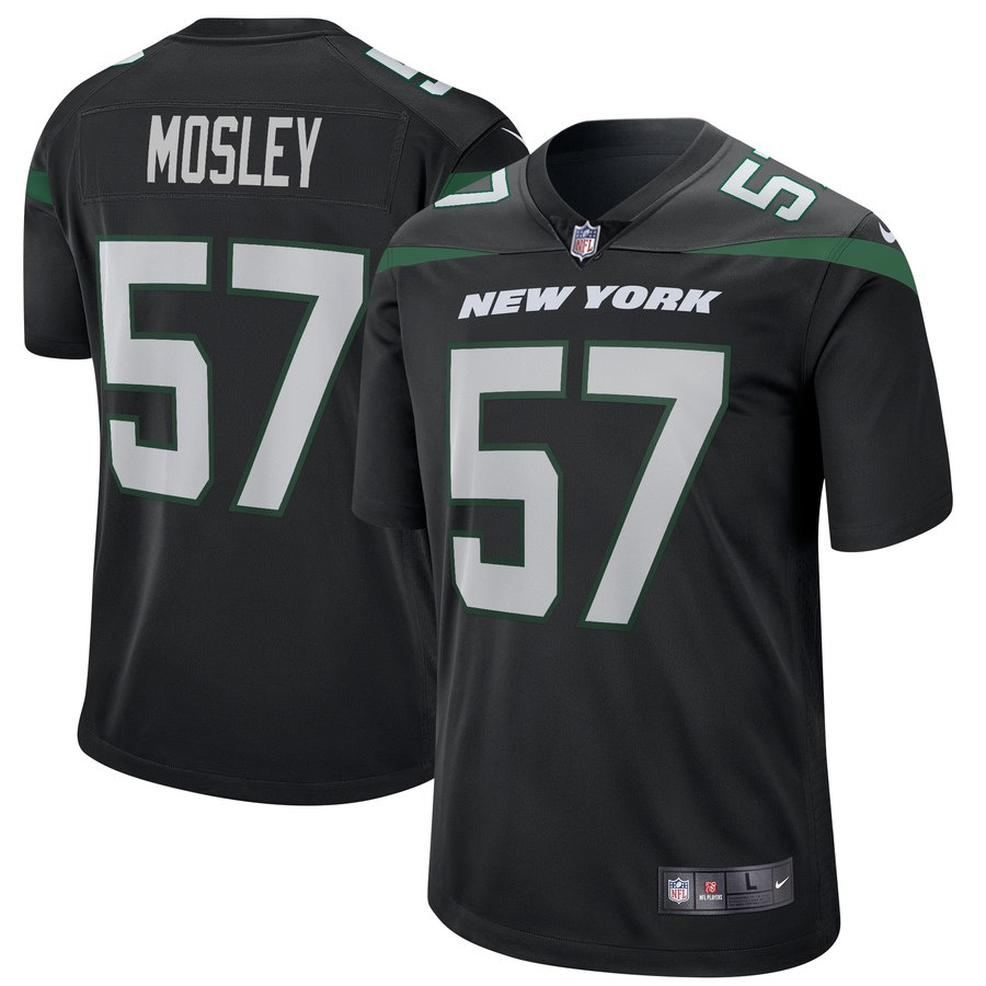 Personalized Jets 57 C.J. Mosley Black New 2019 Untouchable Limited Jersey