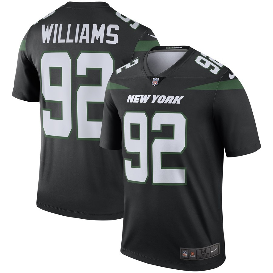 Personalized Jets 92 Leonard Williams Black New 2019 Untouchable Limited Jersey