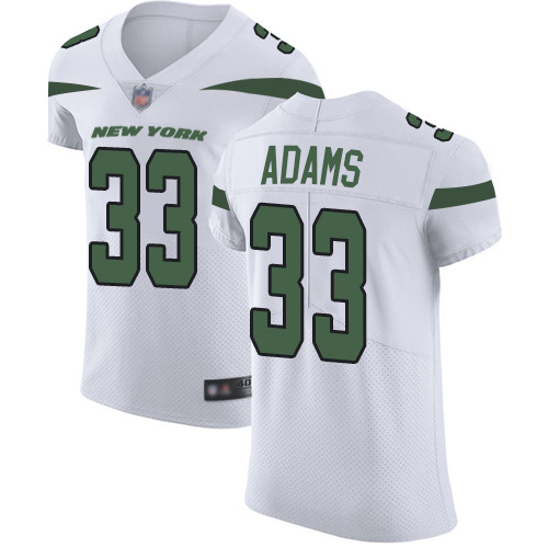 Personalized Jets #33 Jamal Adams White Men’s Stitched Football Untouchable Elite Jersey
