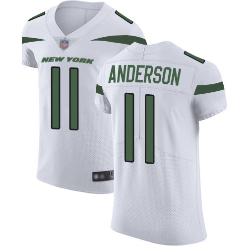 Personalized Jets #11 Robby Anderson White Men’s Stitched Football Untouchable Elite Jersey