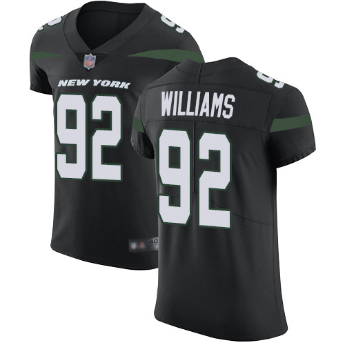 Personalized Jets #92 Leonard Williams Black Alternate Men’s Stitched Football Untouchable Elite Jersey