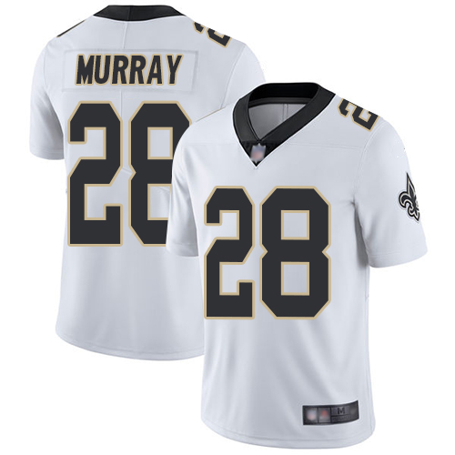 Personalized Saints #28 Latavius Murray White Youth Stitched Football Untouchable Limited Jersey
