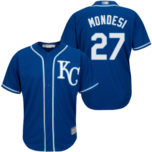 Personalized Royals #27 Raul Mondesi Blue Cool Base Stitched Youth Baseball Jersey