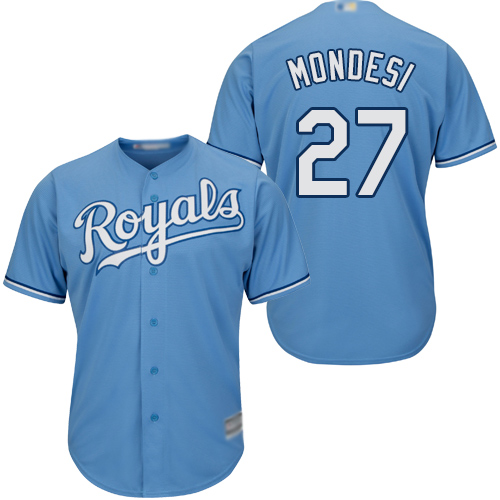 Personalized Royals #27 Raul Mondesi Light Blue Cool Base Stitched Youth Baseball Jersey