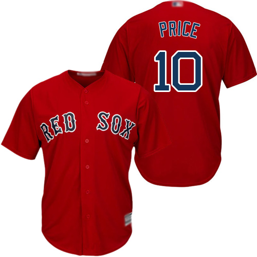 Personalized Red Sox #10 David Price Red Cool Base Stitched Youth Baseball Jersey