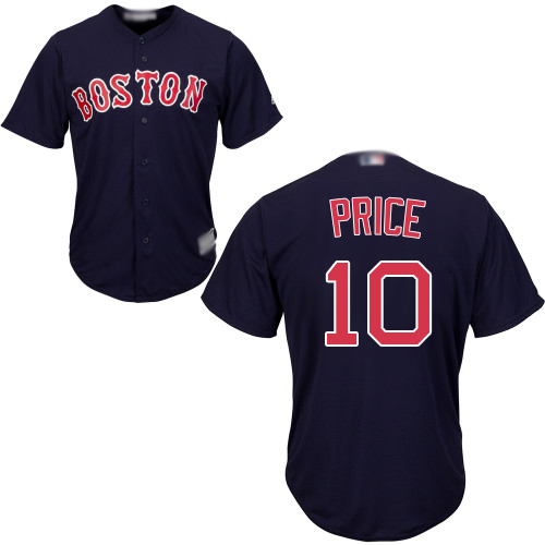 Personalized Red Sox #10 David Price Navy Blue Cool Base Stitched Youth Baseball Jersey