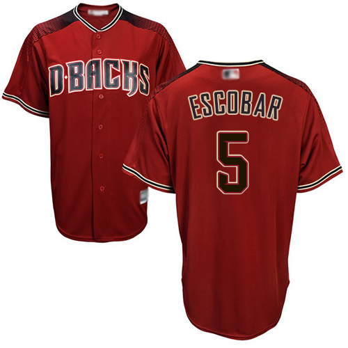 Personalized Diamondbacks #5 Eduardo Escobar Sedona Red Alternate Stitched Youth Baseball Jersey
