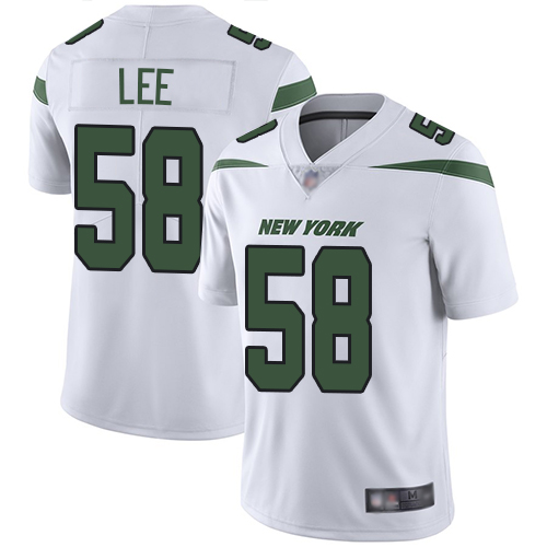 Personalized Jets #58 Darron Lee White Youth Stitched Football Untouchable Limited Jersey