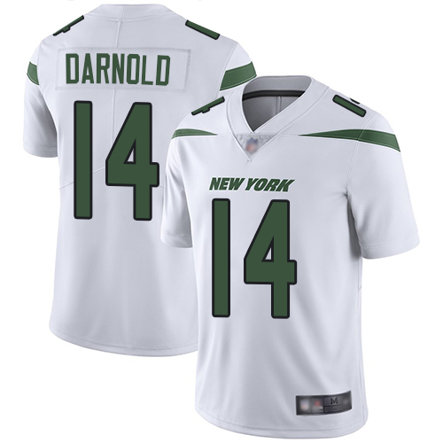 Personalized Jets #14 Sam Darnold White Youth Stitched Football Untouchable Limited Jersey