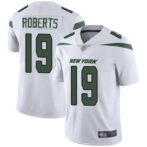 Personalized Jets #19 Andre Roberts White Youth Stitched Football Untouchable Limited Jersey