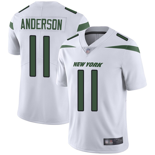Personalized Jets #11 Robby Anderson White Youth Stitched Football Untouchable Limited Jersey