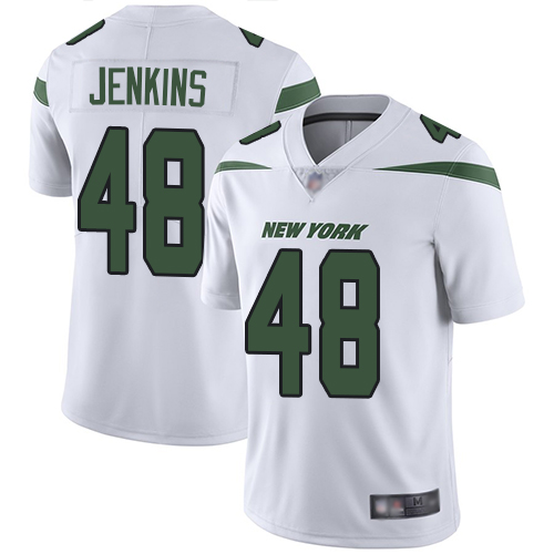Personalized Jets #48 Jordan Jenkins White Youth Stitched Football Untouchable Limited Jersey