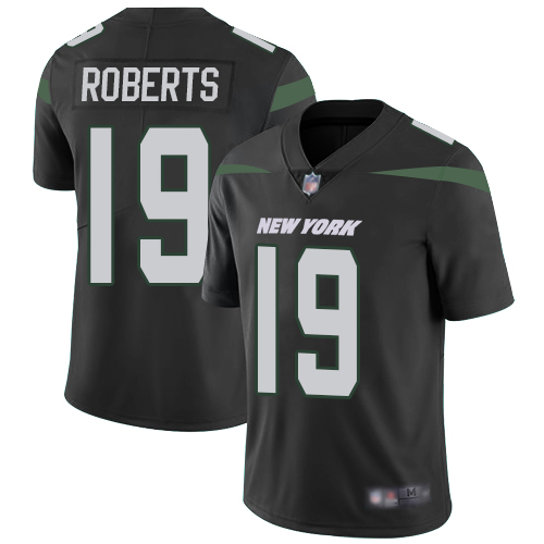 Personalized Jets #19 Andre Roberts Black Alternate Youth Stitched Football Untouchable Limited Jersey