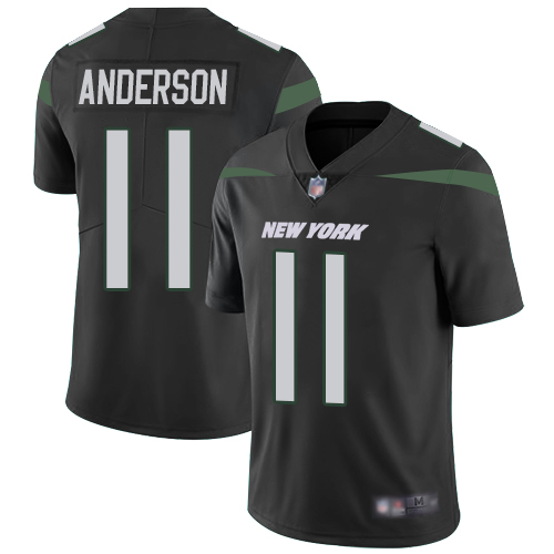 Personalized Jets #11 Robby Anderson Black Alternate Youth Stitched Football Untouchable Limited Jersey