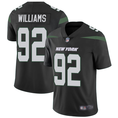 Personalized Jets #92 Leonard Williams Black Alternate Youth Stitched Football Untouchable Limited Jersey