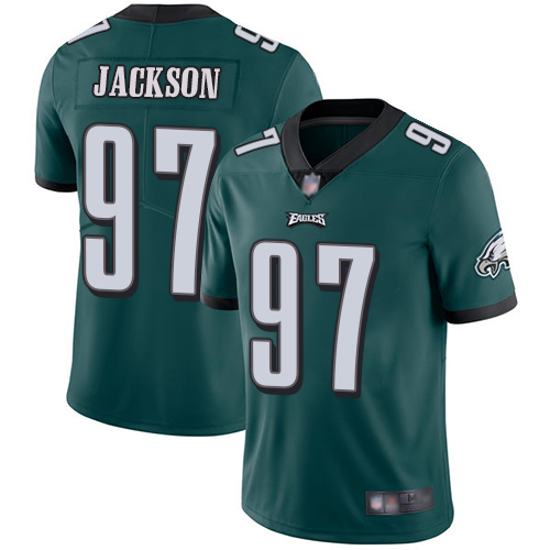 Personalized Eagles #97 Malik Jackson Midnight Green Team Color Youth Stitched Football Untouchable Limited Jersey