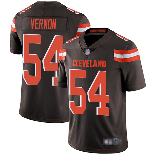 Personalized Browns #54 Olivier Vernon Brown Team Color Youth Stitched Football Untouchable Limited Jersey
