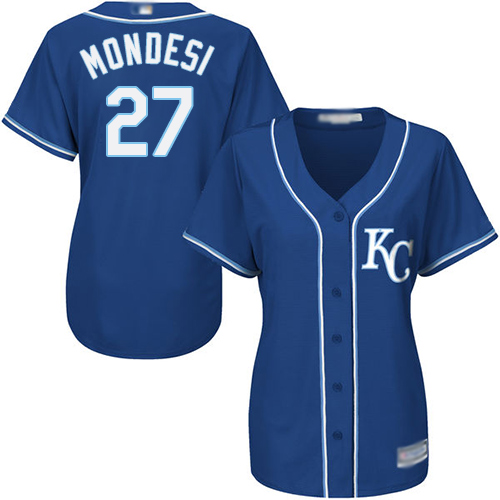 Personalized Royals #27 Raul Mondesi Royal Blue Alternate Women’s Stitched Baseball Jersey