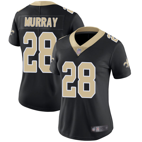 Personalized Saints #28 Latavius Murray Black Team Color Women’s Stitched Football Untouchable Limited Jersey