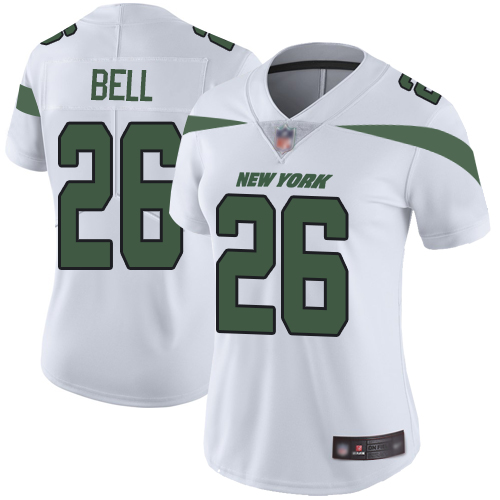 Personalized Jets #26 Le’Veon Bell White Women’s Stitched Football Untouchable Limited Jersey