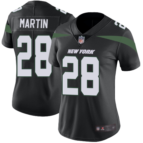 Personalized Jets #28 Curtis Martin Black Alternate Women’s Stitched Football Untouchable Limited Jersey