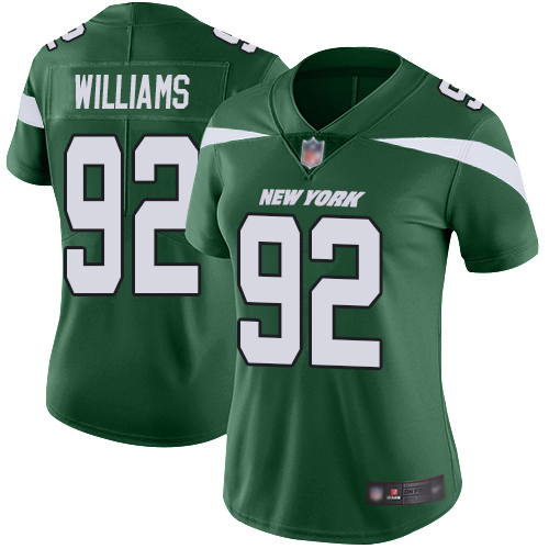 Personalized Jets #92 Leonard Williams Green Team Color Women’s Stitched Football Untouchable Limited Jersey