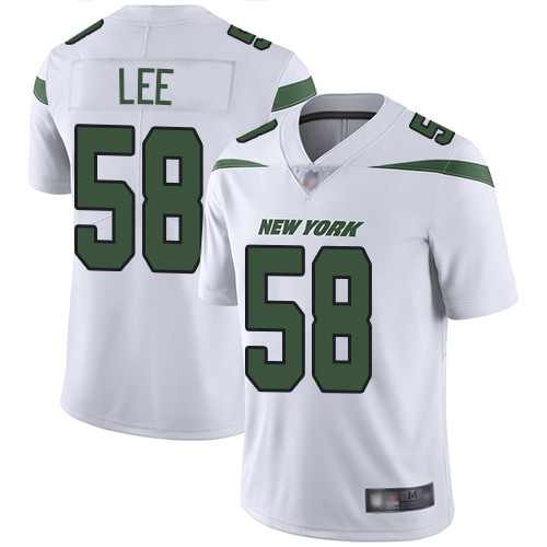 Personalized Jets #58 Darron Lee White Men’s Stitched Football Untouchable Limited Jersey