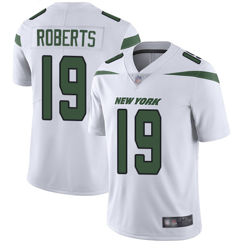 Personalized Jets #19 Andre Roberts White Men’s Stitched Football Untouchable Limited Jersey